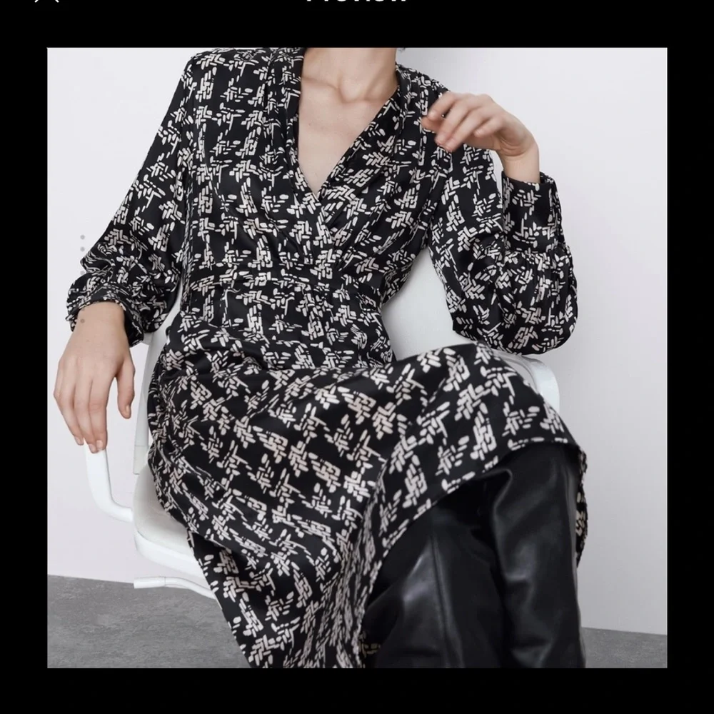 Zara belted dress bloggers fav - Picture 4 of 5